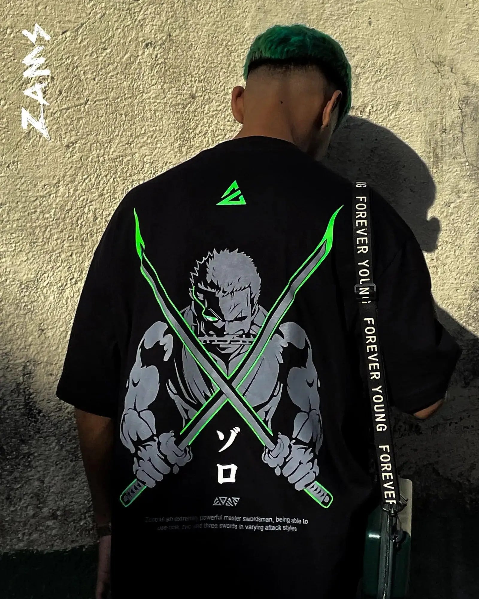 Zoro One Piece Anime Oversized tshirt – Zams