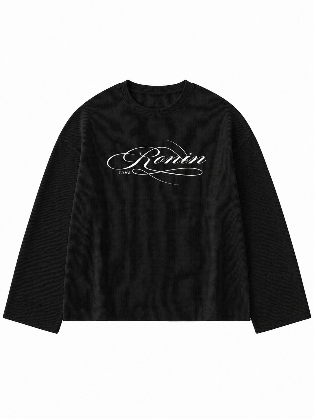Roronoa Zoro Three Sword Style Waffle Crop Full Sleeve T-Shirt