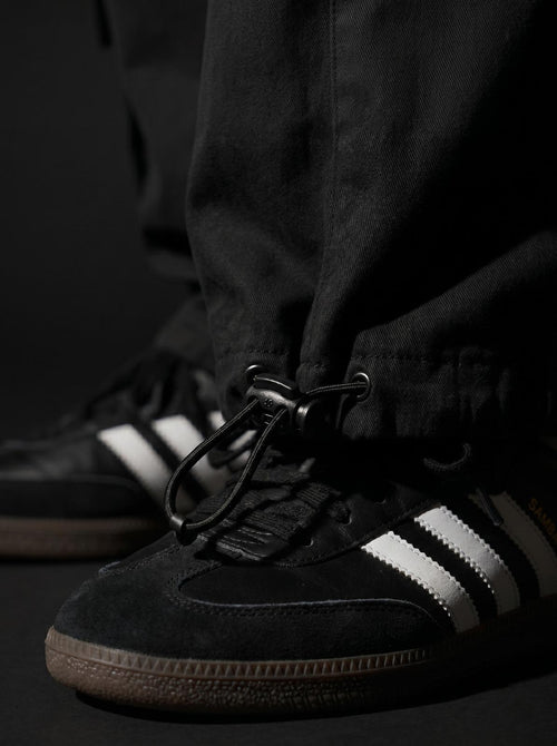 Black Parachute Cargo 8 Pockets - Adjustable Drawstrings