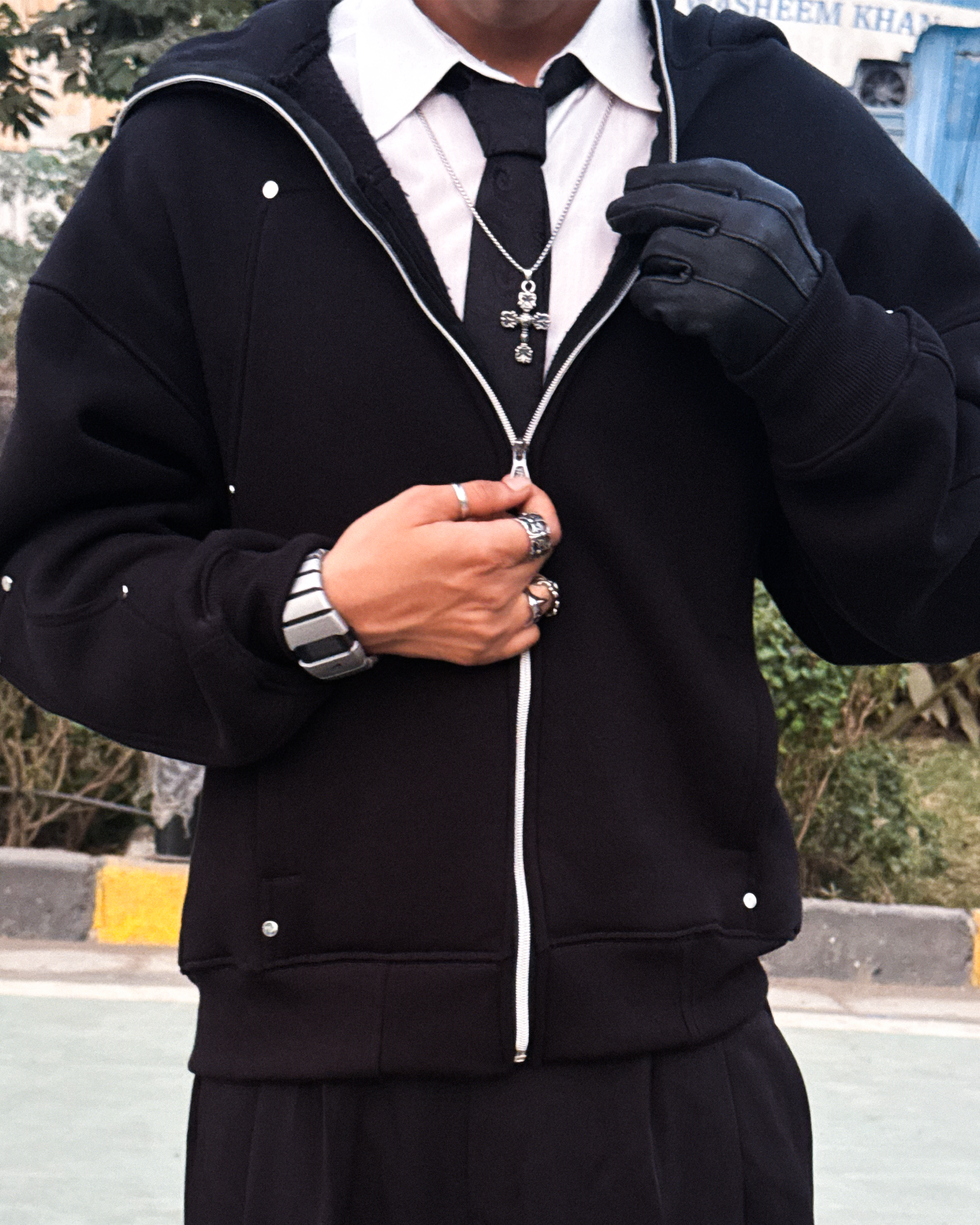 Utopia / Balaclava Zipper Hoodie