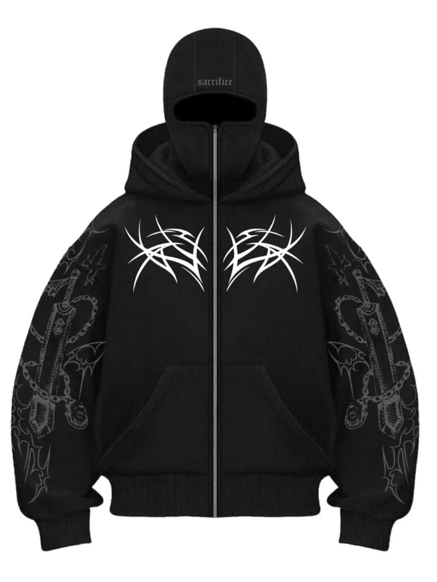 Sacrifice / Balaclava / Zipper Hoodie