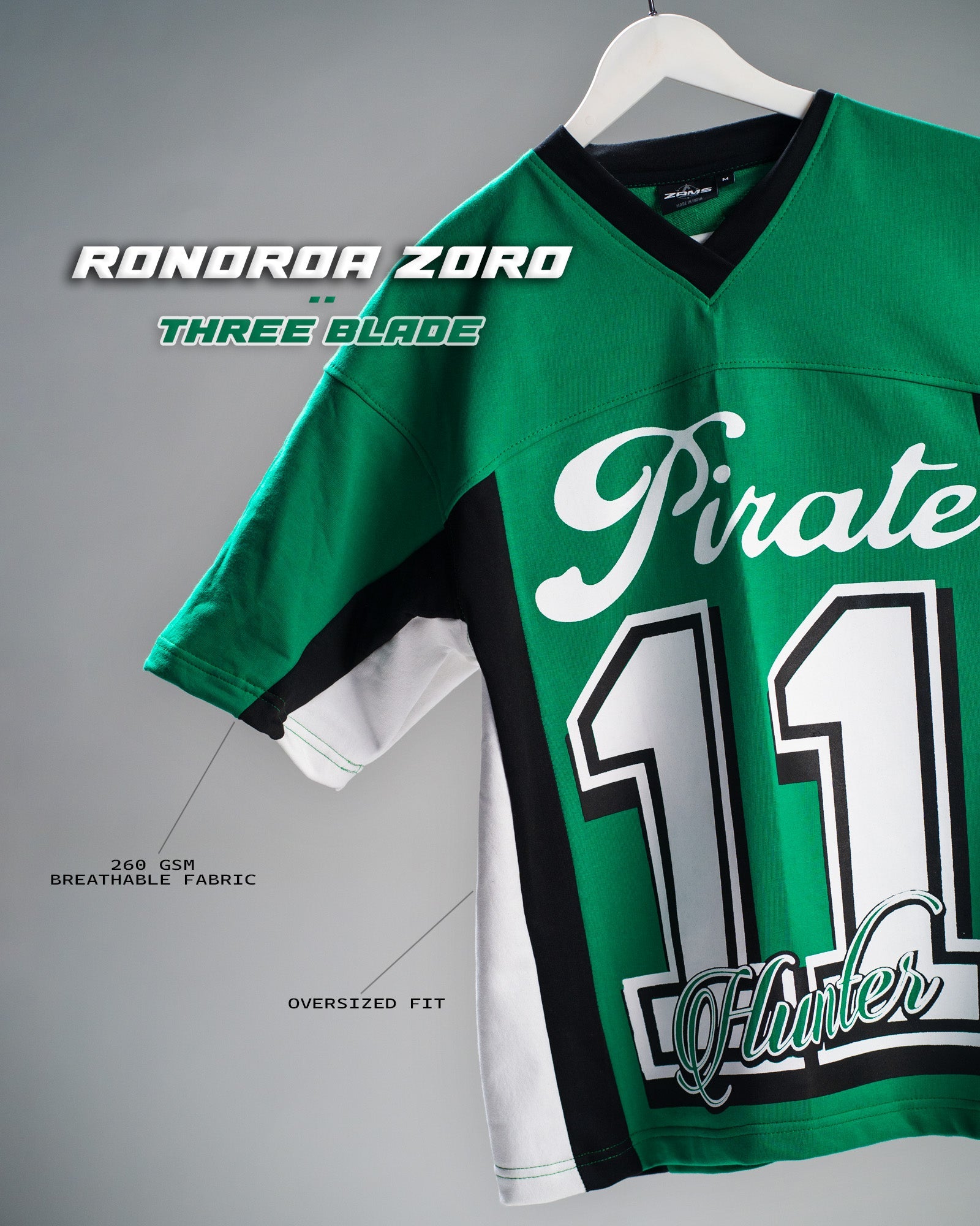 Zoro / Three Blades / Oversized T-shirt - ZAMS