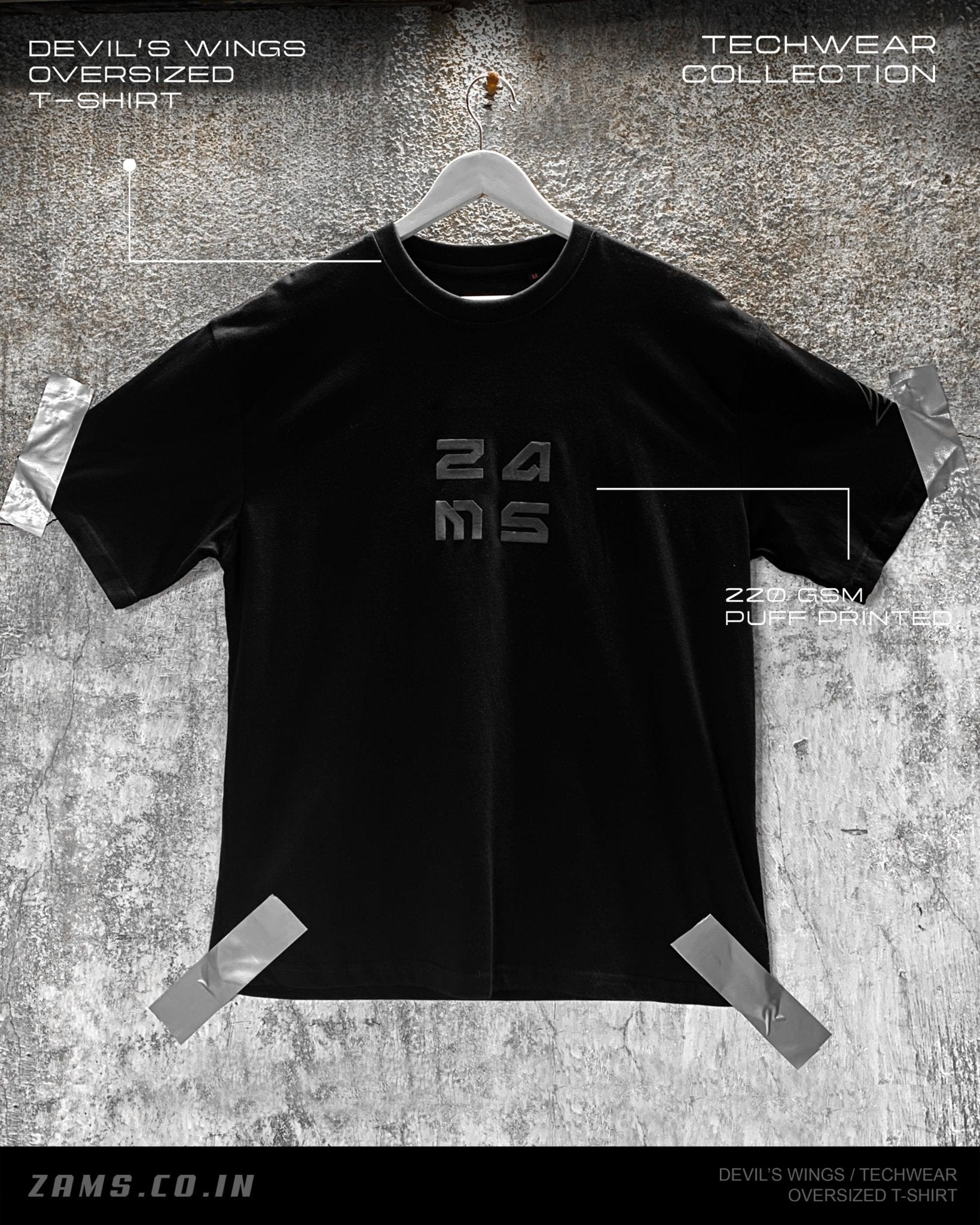 Devil's Wings / Techwear / Oversized T-Shirt – Zams