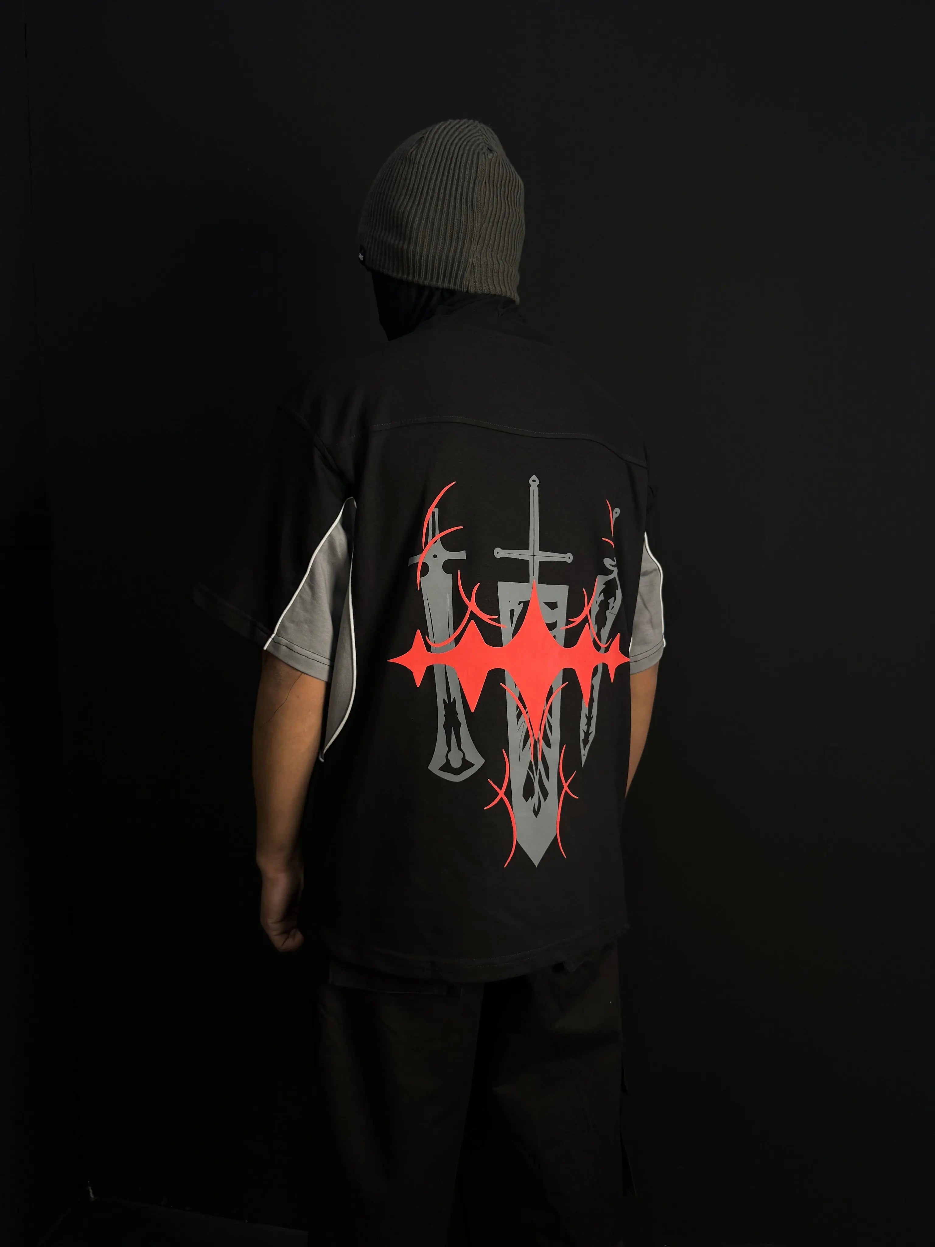 ASTA 002 / BLACK CLOVER / JERSEY PATTERN / OVERSIZED T-SHIRT ZAMS