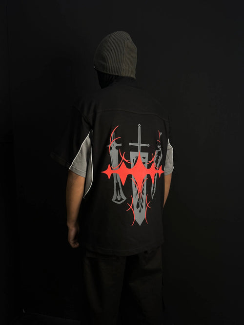 ASTA 002 / BLACK CLOVER / JERSEY PATTERN / OVERSIZED T-SHIRT ZAMS