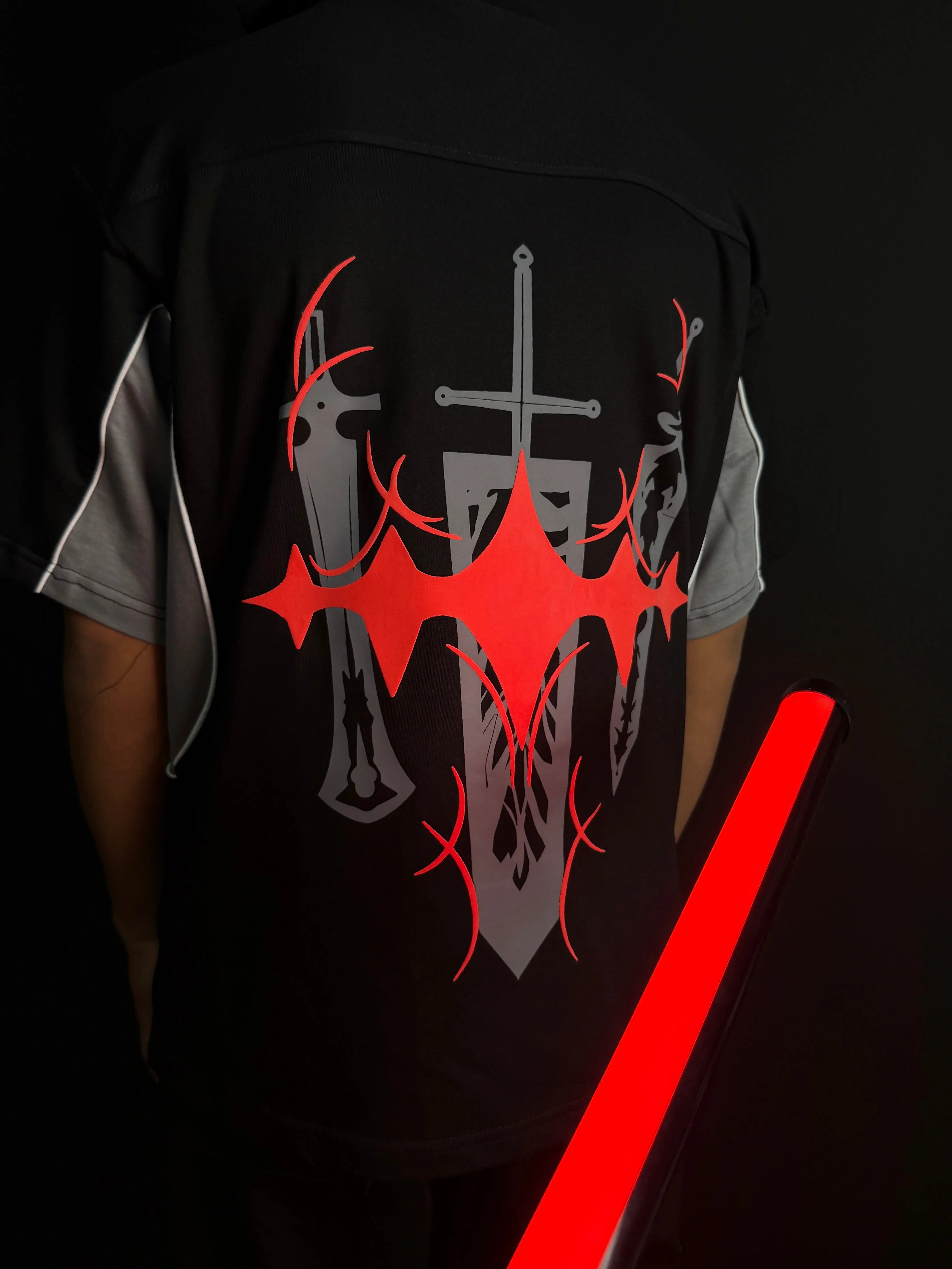 ASTA 002 / BLACK CLOVER / JERSEY PATTERN / OVERSIZED T-SHIRT ZAMS